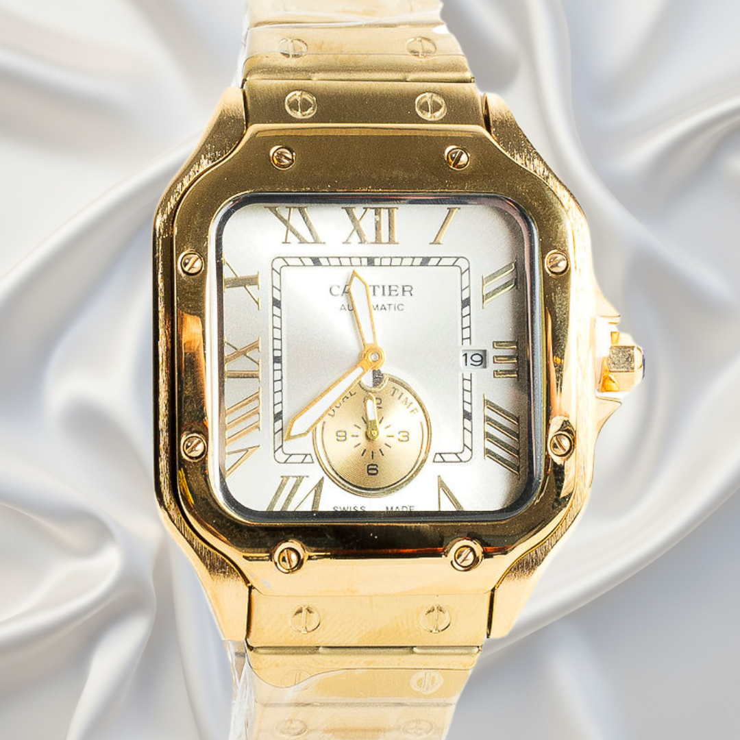 Cartier Santos Dorado Clásico (esfera limpia)™