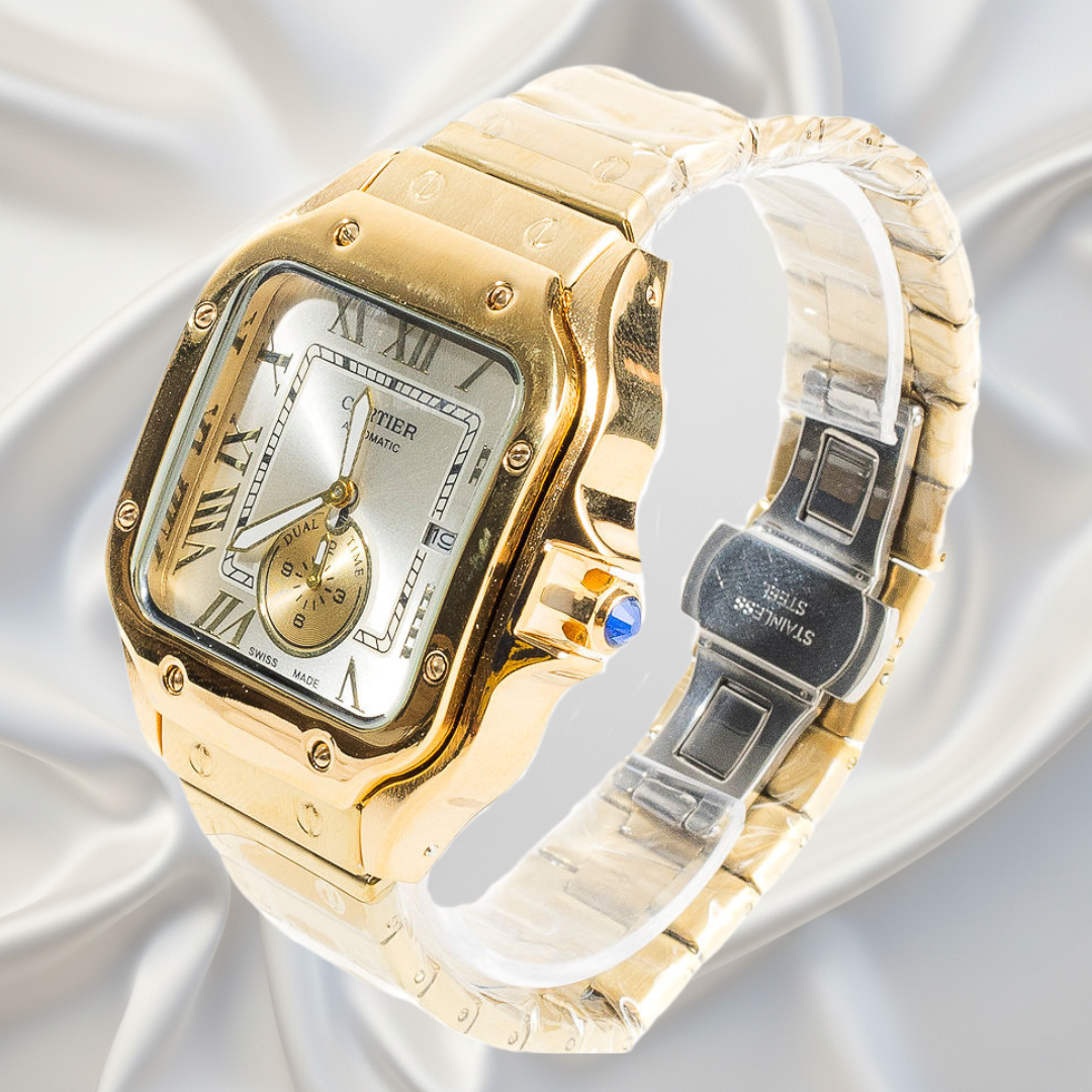 Cartier Santos Dorado Clásico (esfera limpia)™