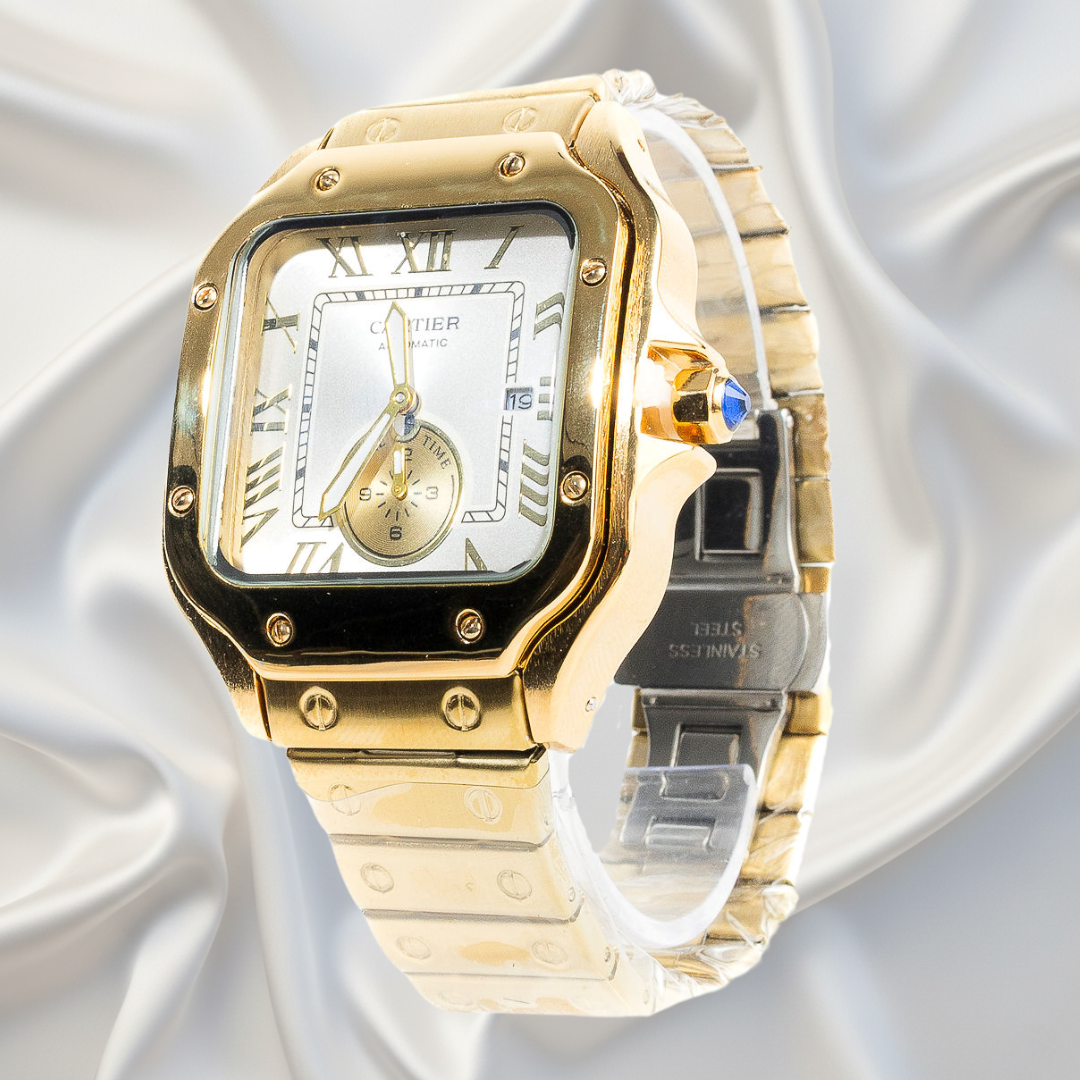 Cartier Santos Dorado Clásico (esfera limpia)™