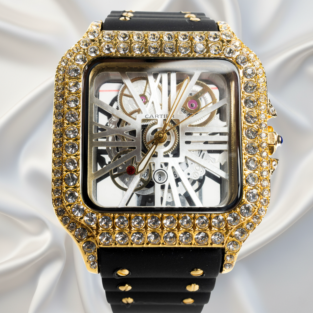 Cartier Santos Skeleton con Diamantes™