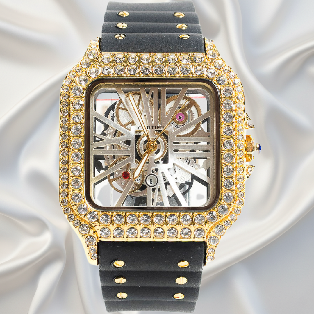 Cartier Santos Skeleton con Diamantes™