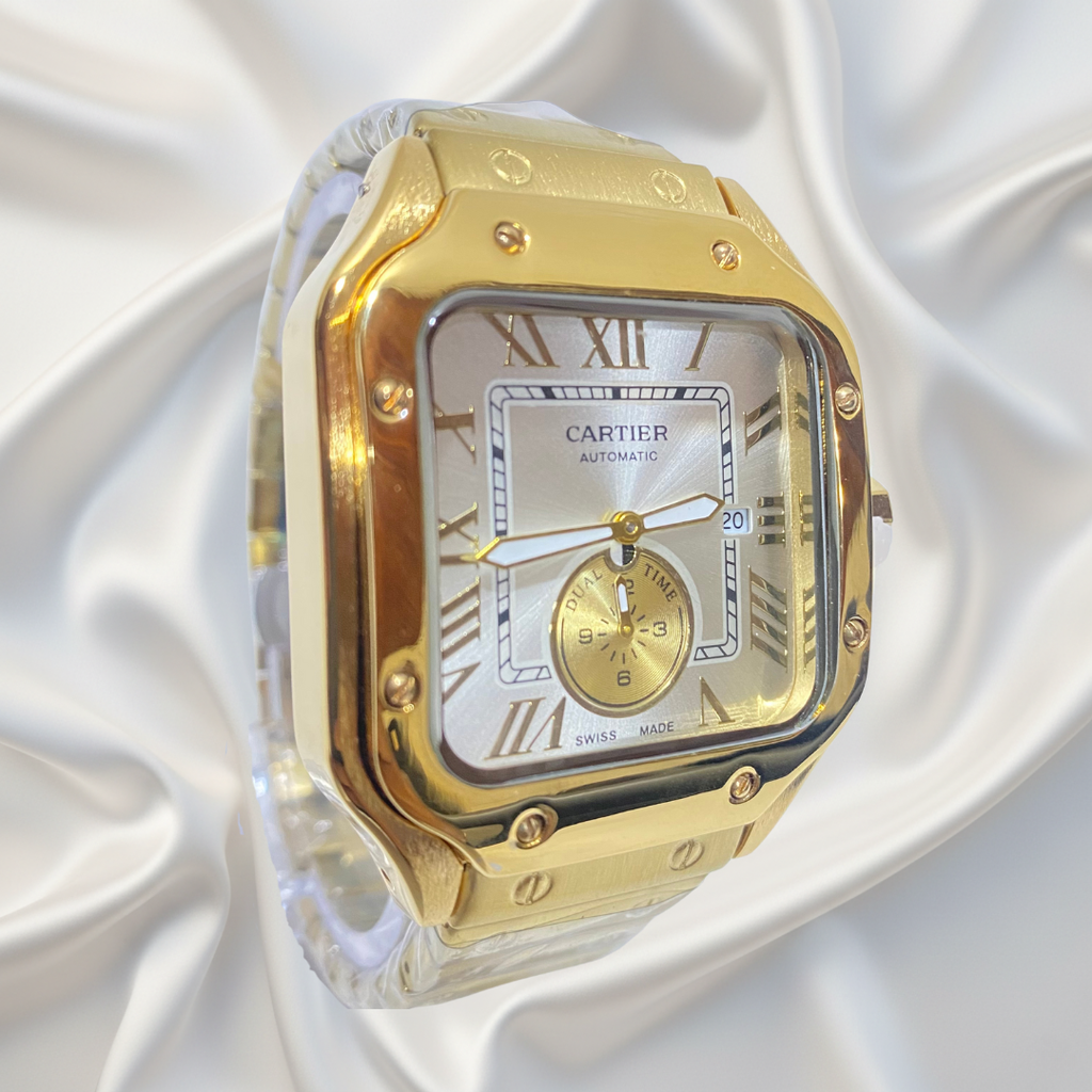 Cartier Santos Dorado Clásico (esfera limpia)™